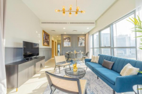 Nouveau Art Deco 3BR with Burj & Canal Views